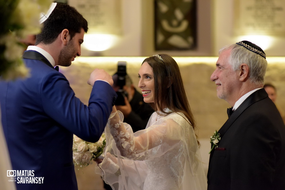 Fotos de casamiento en el Templo comunidad Chalom por Matias Savransky fotografia